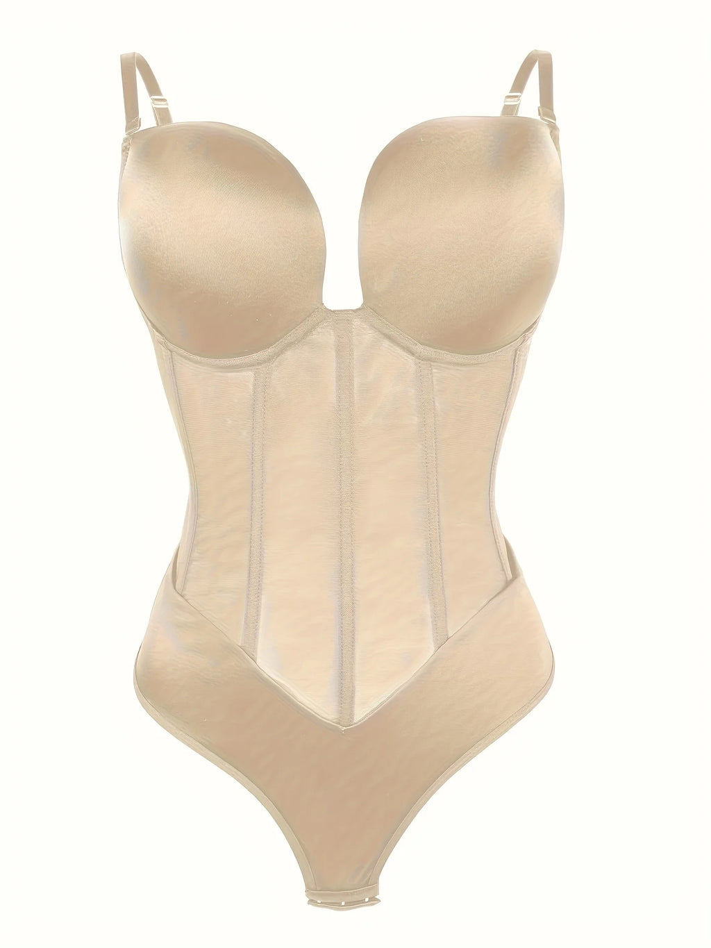 Deep V Neck Shaper Bodysuit