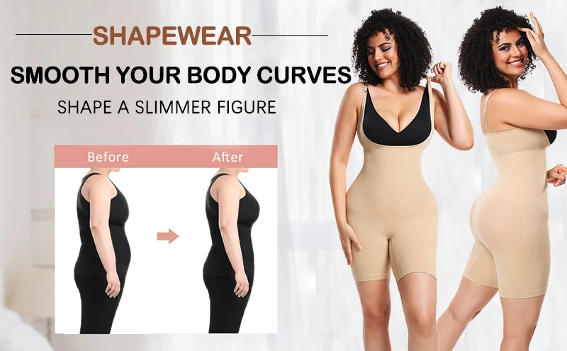 Full Tummy & Butt Control Bodysuit Shaper