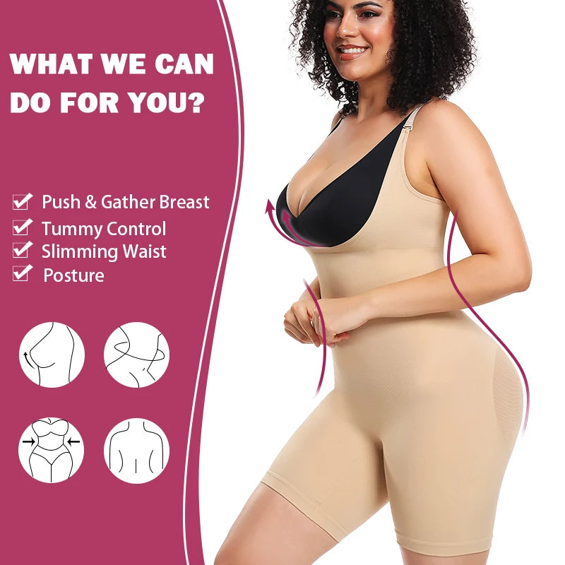 Full Tummy & Butt Control Bodysuit Shaper